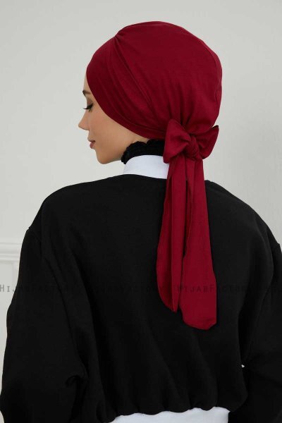 Ellie - Bordeaux Bomuld Turban