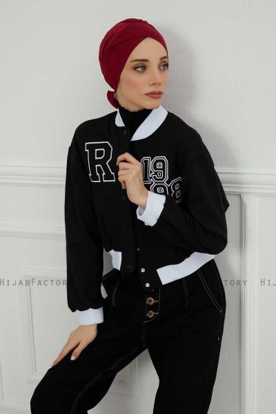 Ellie - Bordeaux Bomuld Turban