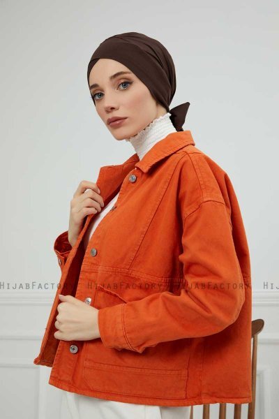 Ellie - Brun Bomuld Turban