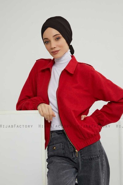 Ellie - Svart Bomuld Turban