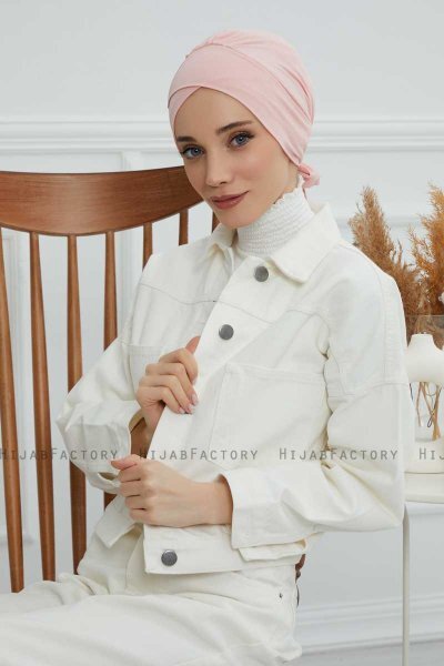 Ellie - Gammelrosa Bomuld Turban