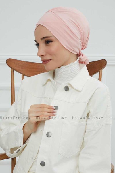 Ellie - Gammelrosa Bomuld Turban