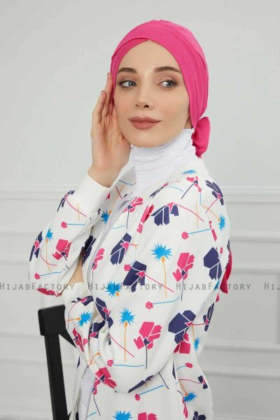 Ellie - Fuchsia Bomuld Turban