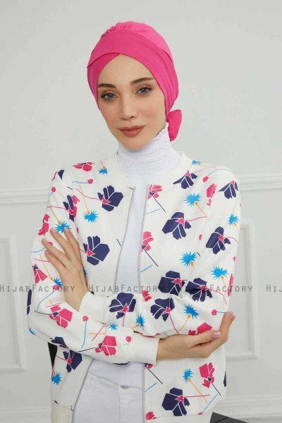 Ellie - Fuchsia Bomuld Turban