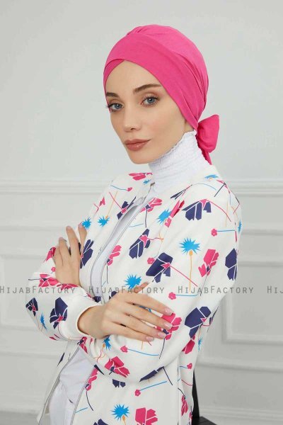 Ellie - Fuchsia Bomuld Turban