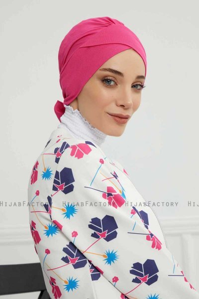 Ellie - Fuchsia Bomuld Turban
