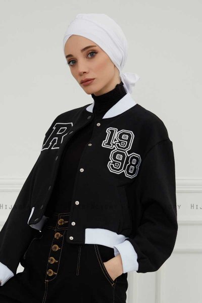 Ellie - Hvid Bomuld Turban