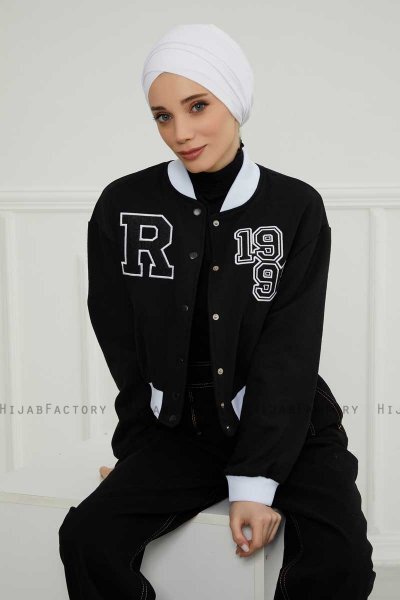 Ellie - Hvid Bomuld Turban