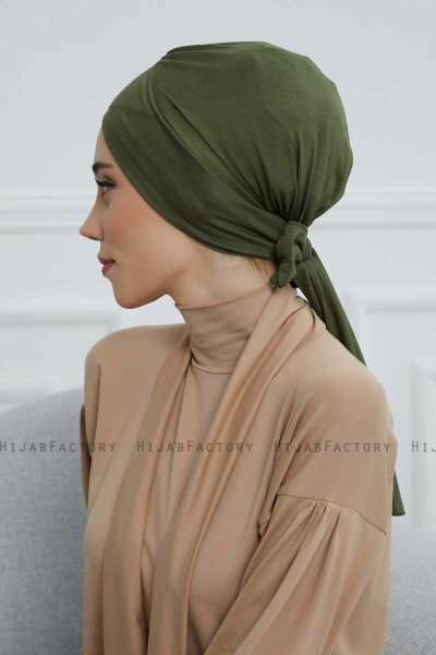 Ellie - Khaki Bomuld Turban
