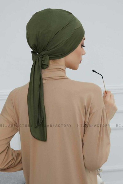 Ellie - Khaki Bomuld Turban