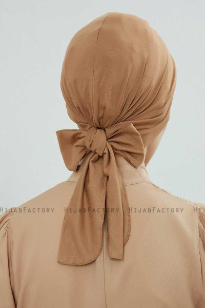 Ellie - Lysebrun Bomuld Turban