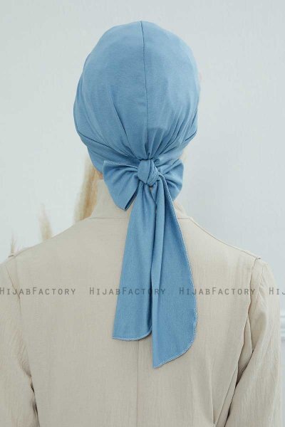Ellie - Sky Blue Bomuld Turban
