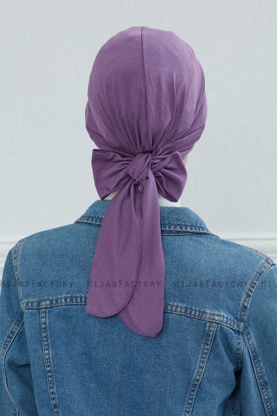 Ellie - Violet Bomuld Turban