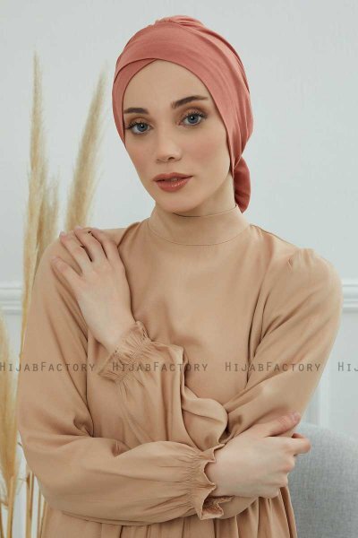 Ellie - Lakserosa Bomuld Turban