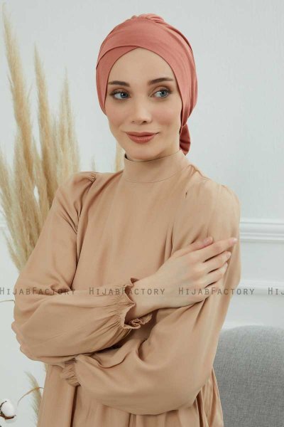 Ellie - Lakserosa Bomuld Turban