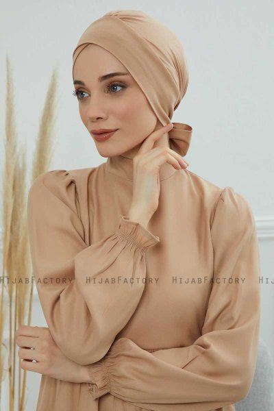 Ellie - Sand Bomuld Turban