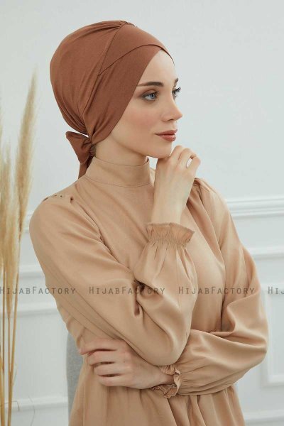 Ellie - Caramel Bomuld Turban