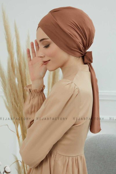 Ellie - Caramel Bomuld Turban