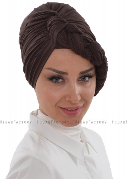 Theresa - Brun Bomuld Turban - Ayse Turban