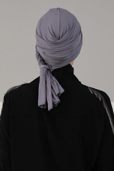 Theresa - Grå Bomuld Turban - Ayse Turban