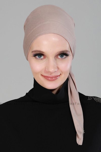 Felicia - Taupe Bomuld Turban