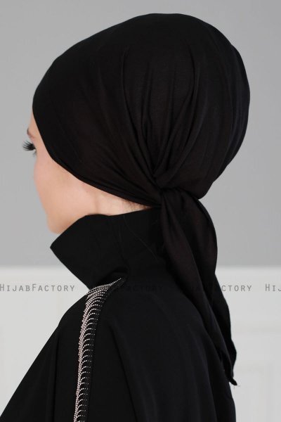 Felicia - Svart Bomuld Turban