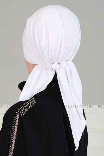 Felicia - Hvid Bomuld Turban