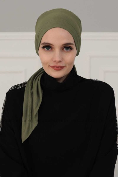 Felicia - Khaki Bomuld Turban