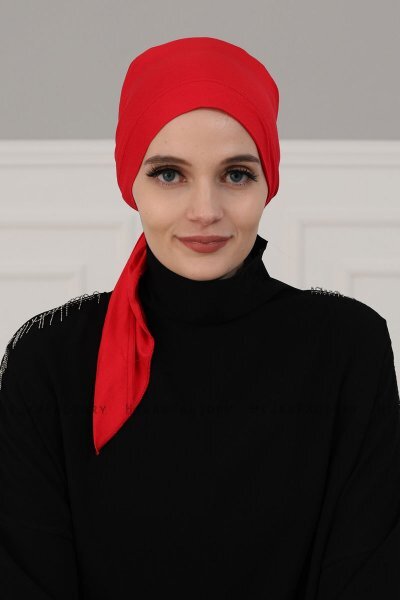Felicia - Rød Bomuld Turban