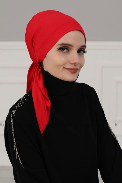 Felicia - Rød Bomuld Turban