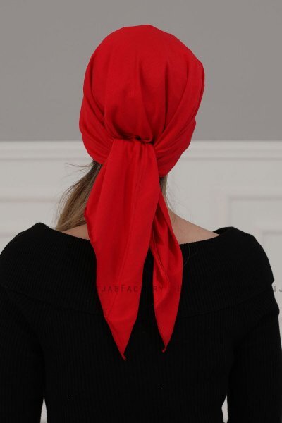 Felicia - Rød Bomuld Turban