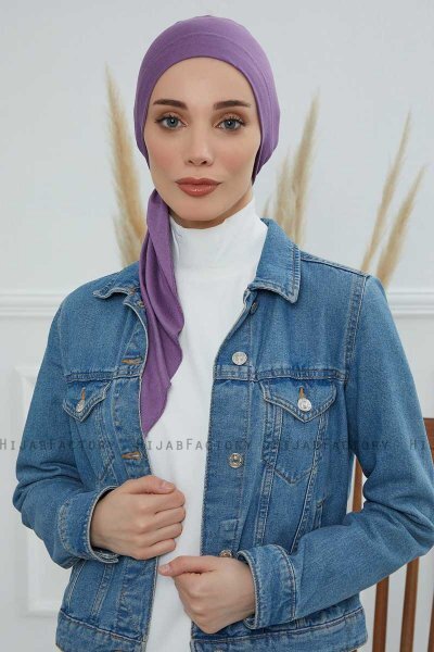 Felicia - Violet Bomuld Turban