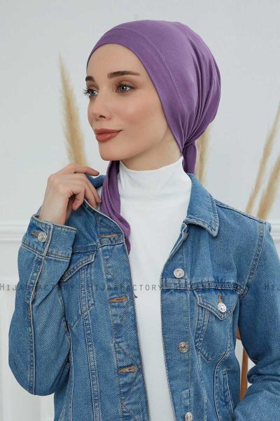 Felicia - Violet Bomuld Turban