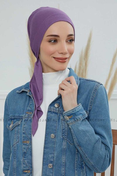 Felicia - Violet Bomuld Turban