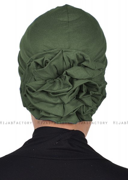 Kerstin - Khaki Bomuld Turban - Ayse Turban