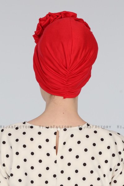 Kerstin - Rød Bomuld Turban - Ayse Turban