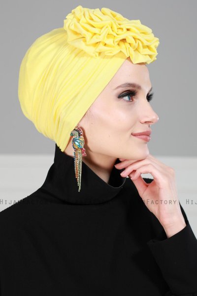 Kerstin - Gul Bomuld Turban - Ayse Turban