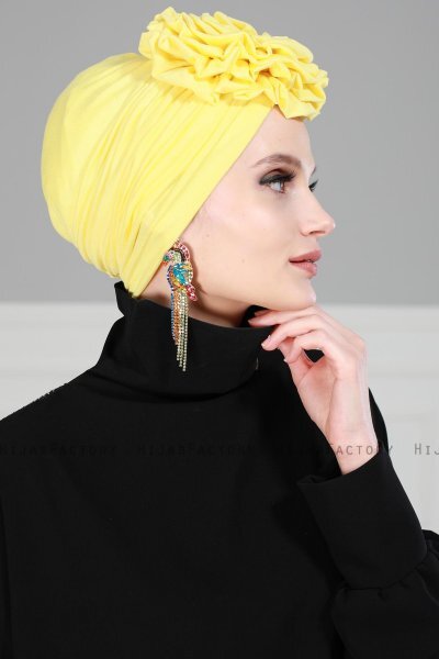 Kerstin - Gul Bomuld Turban - Ayse Turban