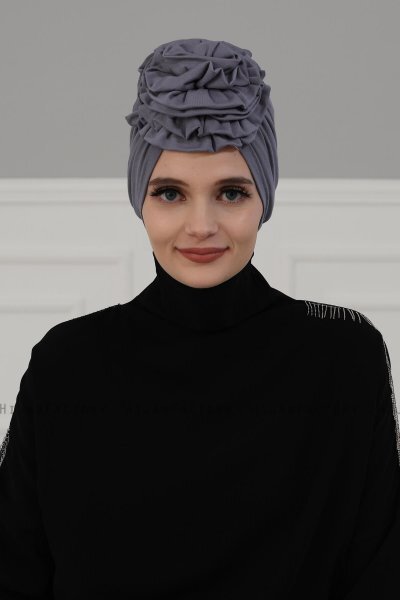 Kerstin - Grå Bomuld Turban - Ayse Turban
