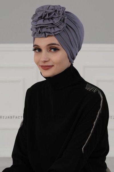 Kerstin - Grå Bomuld Turban - Ayse Turban