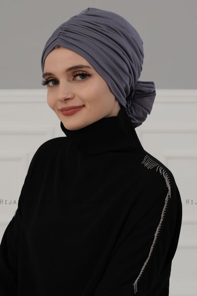 Kerstin - Grå Bomuld Turban - Ayse Turban