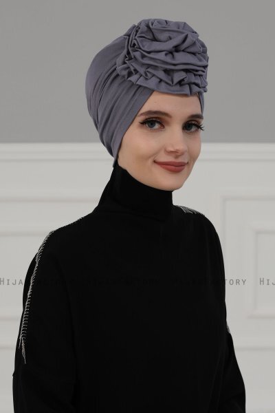 Kerstin - Grå Bomuld Turban - Ayse Turban
