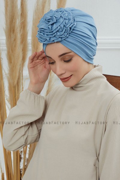 Kerstin - Sky Blue Bomuld Turban