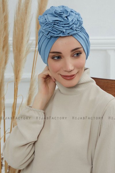 Kerstin - Sky Blue Bomuld Turban