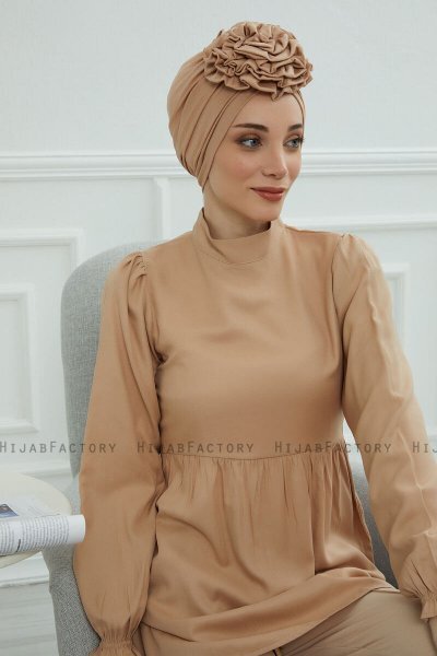 Kerstin - Sand Bomuld Turban