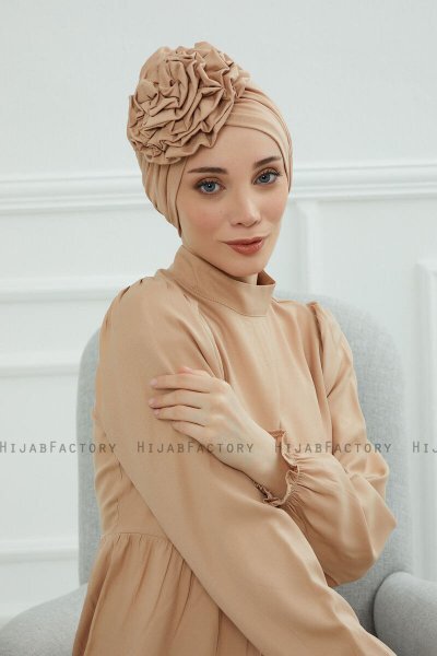 Kerstin - Sand Bomuld Turban