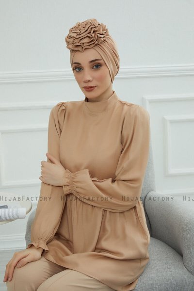 Kerstin - Sand Bomuld Turban