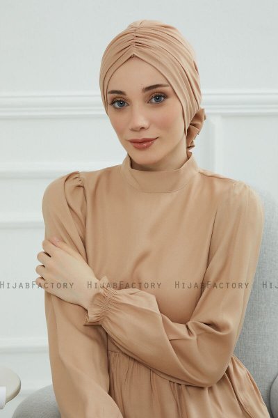 Kerstin - Sand Bomuld Turban