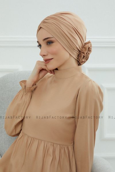 Kerstin - Sand Bomuld Turban