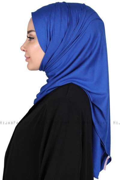 Sigrid - Blå Bumuld Hijab - Ayse Turban